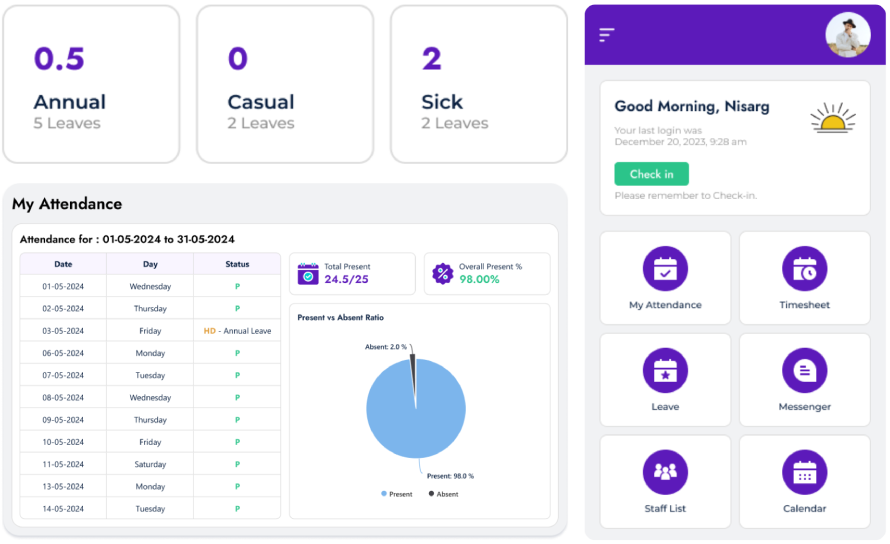 Reduce Manual Workload schedule page image