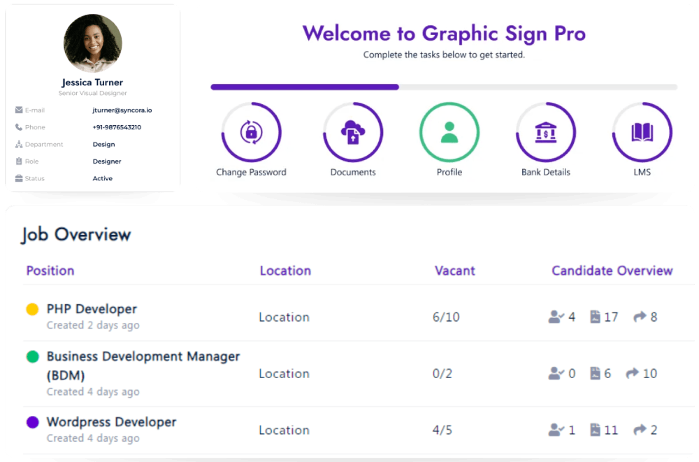 Streamline your Hiring Process schedule page image